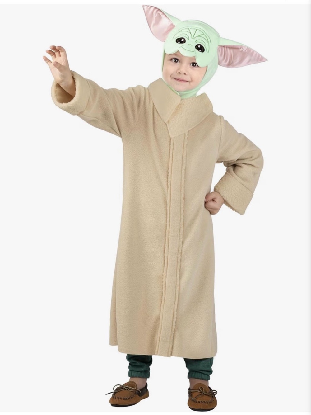 Star Wars Beige and Green Child Grogu Costume Robe Sz 2